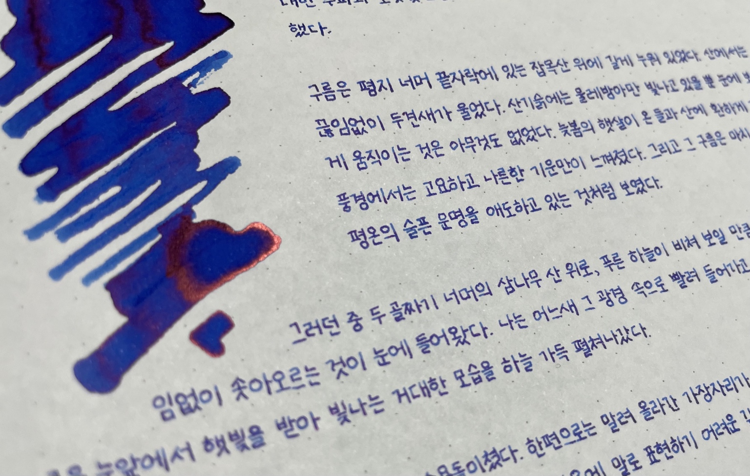 펜하우스 창궁으로 필사한 문장